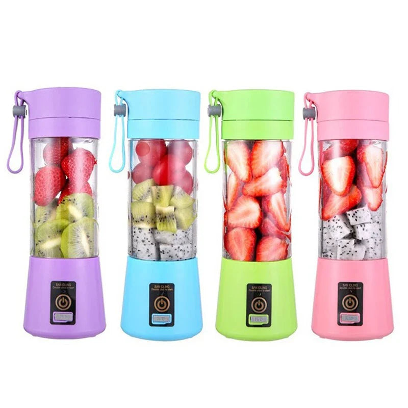 1+1 GRATIS: Mini Blender Portabil Smoothie USB Reincarcabil | FreshJuicerPro pentru Sucuri Shake-uri | Mixare Rapida
