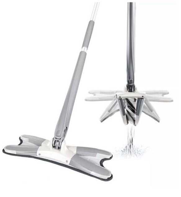 Banda ETANSARE + 1+1 GRATIS: Mop cu burete din fibre cu stoarcere tip X | rotatie de 360°