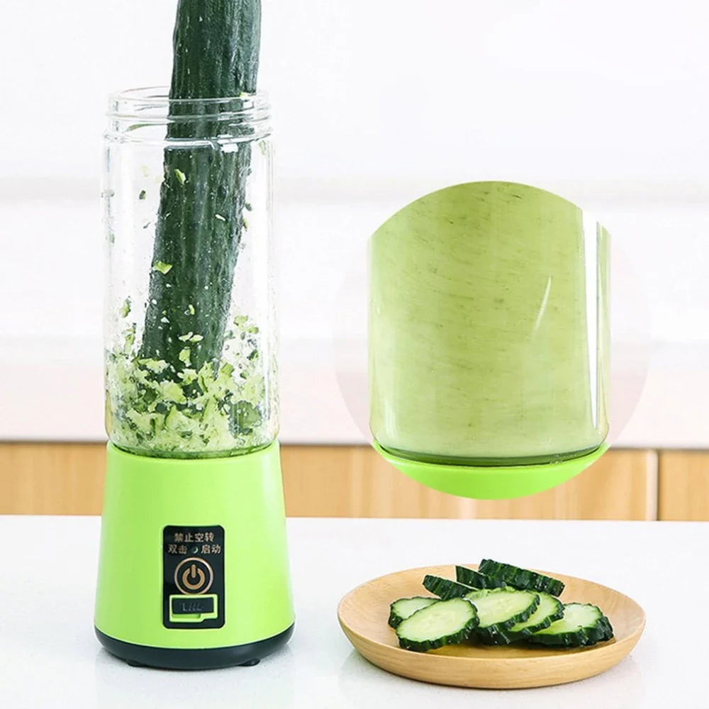 1+1 GRATIS: Mini Blender Portabil Smoothie USB Reincarcabil | FreshJuicerPro pentru Sucuri Shake-uri | Mixare Rapida