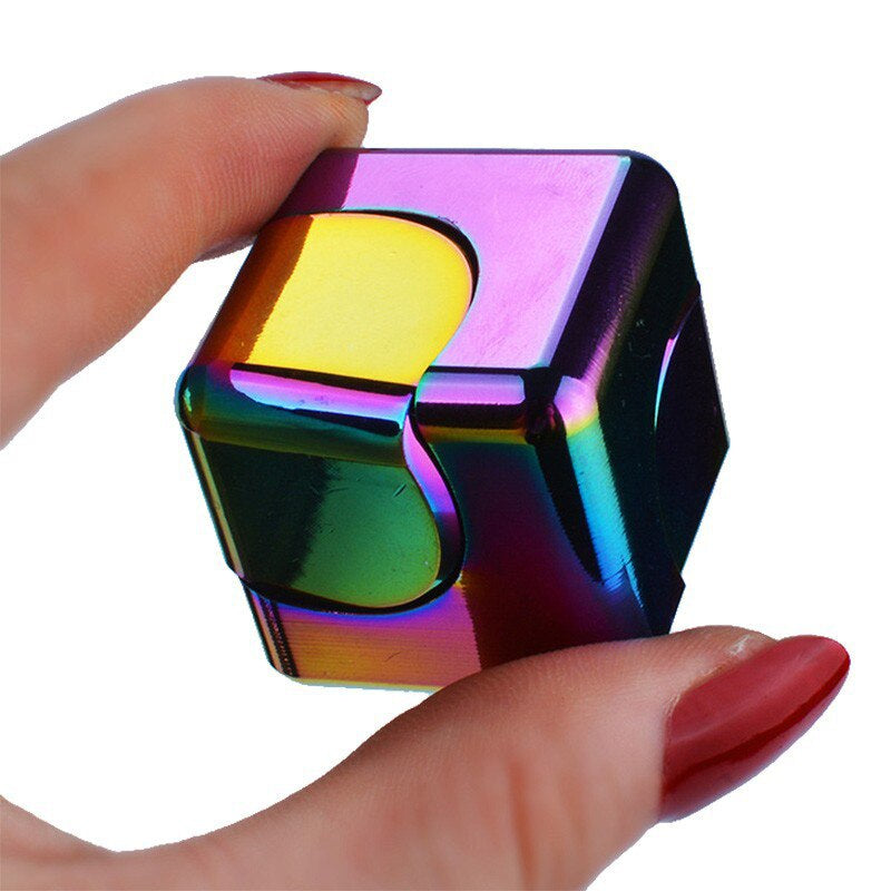 Cub multicolor interactiv 1+1 CADOU, pentru relaxare, Fidget Spinner