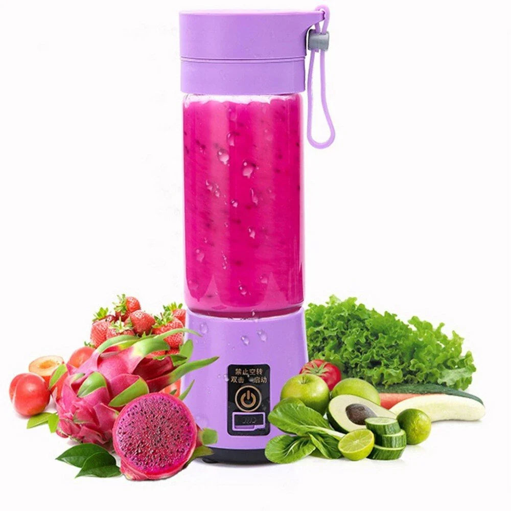 1+1 GRATIS: Mini Blender Portabil Smoothie USB Reincarcabil | FreshJuicerPro pentru Sucuri Shake-uri | Mixare Rapida