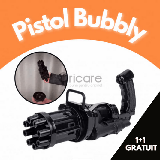 Pistol pentru bule de sapun - Bubbly 1+1 GRATUIT
