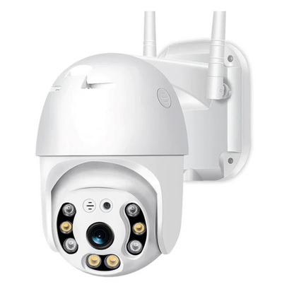 Camera Supraveghere WiFi 1+1 Smart IP Wireless | Full HD Interior Exterior | Viziune Nocturna + Card 32GB Cadou